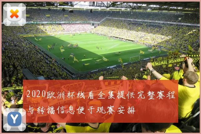 2020欧洲杯线看全集提供完整赛程与转播信息便于观赛安排