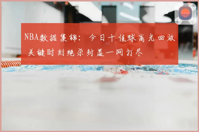 NBA数据集锦:今日十佳球高光回放 关键时刻绝杀封盖一网打尽