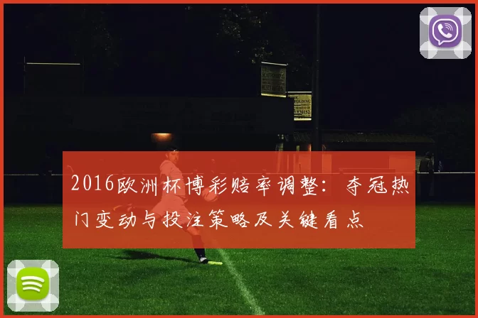 2016欧洲杯博彩赔率调整：夺冠热门变动与投注策略及关键看点